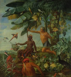 Intialainen metsästäjä ja kalastaja, 1741
