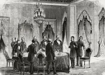 Konstantinopolin konferenssi, joulukuu 1876, kaiverrus, Turkki