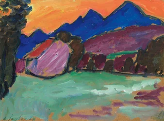 Punainen ilta - Blue Mountains, c. 1910.
