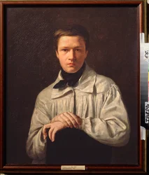 Omamuotokuva (omakuva) - Aleksei Vasilyevich Tyranovin (1808-1859) maalaus, öljy kankaalle