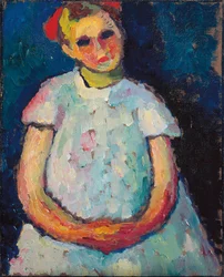Lapsi kädet ristissä, c. 1909