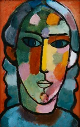 tytön pää; Madchenkopf, c. 1915-16
