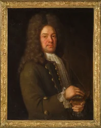 Simon Harcourtin muotokuva, 1. varakreivi Harcourt 1661-1727, 1700-luvun ensimmäinen kolmannes.