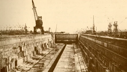 "Albert Dock Extension, Port of London", vuodelta 1930.