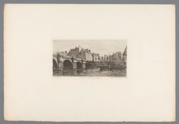 Näkymä Pont Neufille Le Pont Neuf (otsikko esineessä) Ranskalaiset etsaukset vuodelta 1874 (sarjan nimi) L