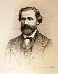 Muotokuva Giuseppe Fortunino Francesco Verdistä (etsaus)