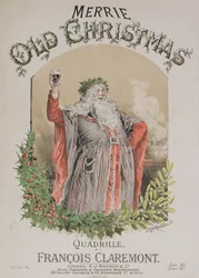 Francois Claremontin quadrillen "Merrie Old Christmas" -musiikkikappaleen etukansi