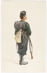 4. Gurkha-rykmentin kivääri marssijärjestyksessä, 1890