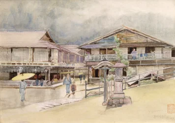 Sadepäivä Yumotossa, 1889