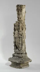 Yksi yhdeksästä maketista Sam Wilson Chimneypiecelle, n. 1908-1914 (kipsi ja sellakka)