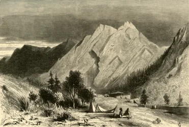 "Limestone Formation, on Pitt River", 1872.