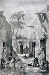 Almees egyptiläisten tanssityttöjen katu, Egypti, 1872