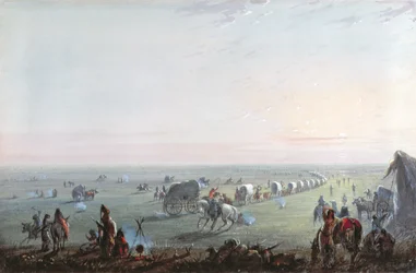 Leirin purkaminen auringonnousun aikaan, 1837