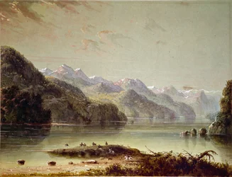 Järvimaisema (Wind River Mountain)