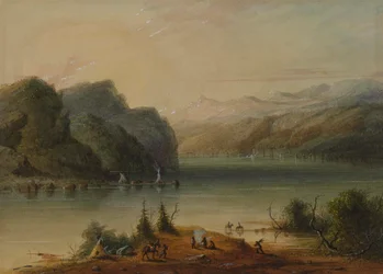 Järvimaisema – Wind River -vuoristo
