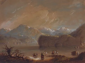 Lake, Wind River Mountains, n. 1837 (akvarelli paperille)
