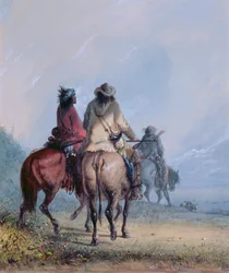 Turkismetsästäjät lähdössä majavanmetsästykseen, 1837