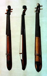 Antonio Stradivariuksen (n. 1644-1737) Sordino 1717, kappaleesta "Musical Instruments" (värillinen lito)