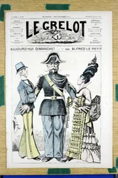 Kansi "" Le Grelot"", numero 167, satiirinen väreissä
