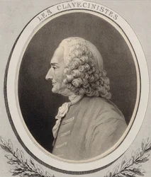 Muotokuva säveltäjä Jean-Philippe Rameausta 1683-1764.