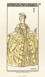 Pukusuunnitelma Richard Straussin oopperaan „Ruusuritari“, 1910