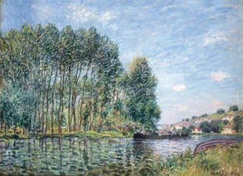 Loing-joen mutka Moretissa. kevät, 1886.