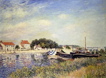 Loingin pankit Saint-Mammesissa; Bords du Loing a Saint-Mammes, 1885