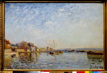 Alfred Sisleyn Canal du Loingin maalaus
