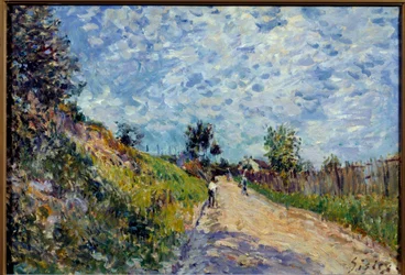 Alfred Sisleyn (1839-1899) maisemamaalaus 1870 su. 0,38x0,55 m Lyon, Musee des Beaux Arts