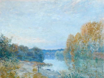 Soleil Couchant, syysilta joella