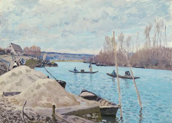 Seinä Port-Marlyssä, hiekkakasat