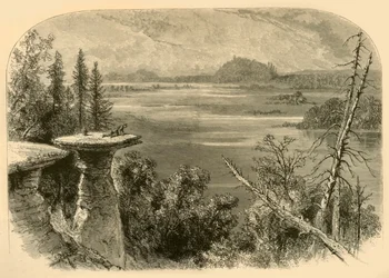"Stand Rock, on the Wisconsin River", 1874.