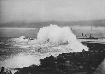 Breakwater, Colombo, S.-W. Monsuuni, 1890 1910