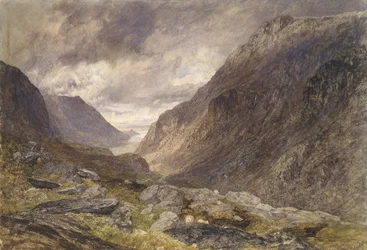 Llanberisin sola, n. 1853 (akvarelli paperille)