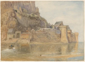 Linnoitusmuurit, Mont-Saint-Michel, Ranska