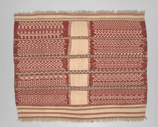 Naisen seremoniallinen päällinen tai viitta (aksellal), 1800-luvun loppu (villa)