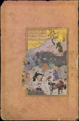 Anekdootti miehestä, joka putosi veteen, Folio 44r vuodelta A.H. 892A.D. 1487.