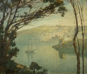 A Winter Morning, Fowey (öljy kankaalle)