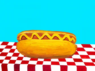 Klassinen hot dog -piknik
