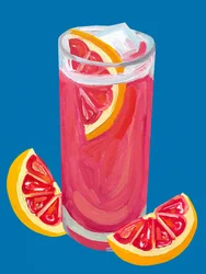 Vaaleanpunainen greippicocktail