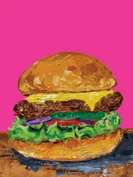Pop Art -juustohampurilainen