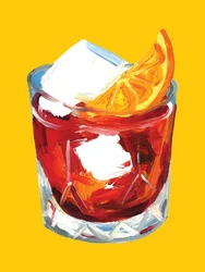 Hehkuva Negroni-cocktail