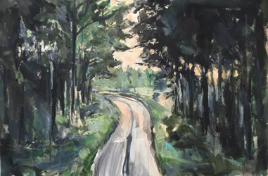 Mutkitteleva metsätie