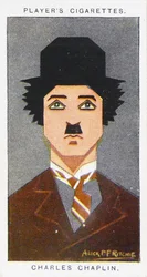 1926 Pelaajan savukekortti, jossa on kuva: Charlie Chaplin