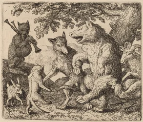 Kaikki iloitsevat karhun ja suden puolesta, luultavasti c. 16451656.