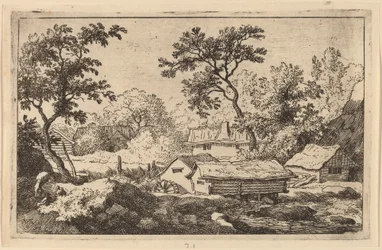 Mylly vesiputouksen alla, luultavasti n. 16451656.