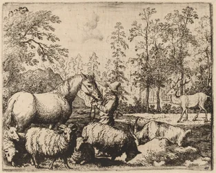 Hevonen ja polttarit, luultavasti n. 16451656.