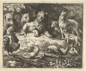 Kukko syyttää Ketturepolaisen kanan murhaamisesta, 1650-75.