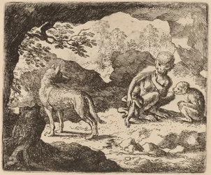 Susi ja apinat, luultavasti n. 16451656.