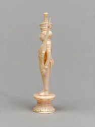Valkoinen sotilas, shakkinappula, Intia, 1820 noin